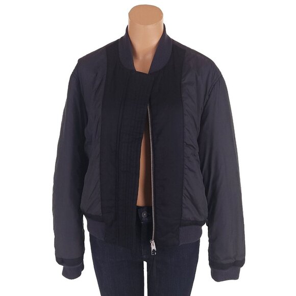 AllSaints Dixe Bomber Jacket Size S Womens Ink Blue $415 - Picture 7 of 10